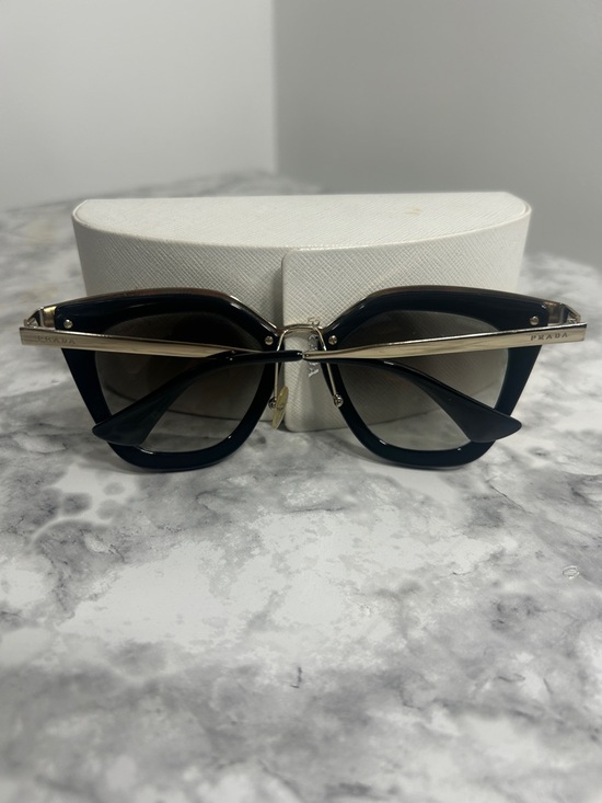 Prada Cat Eye Sunglasses Black Gradient Lens Designer w/ Case –SPR 53S Black main image 5